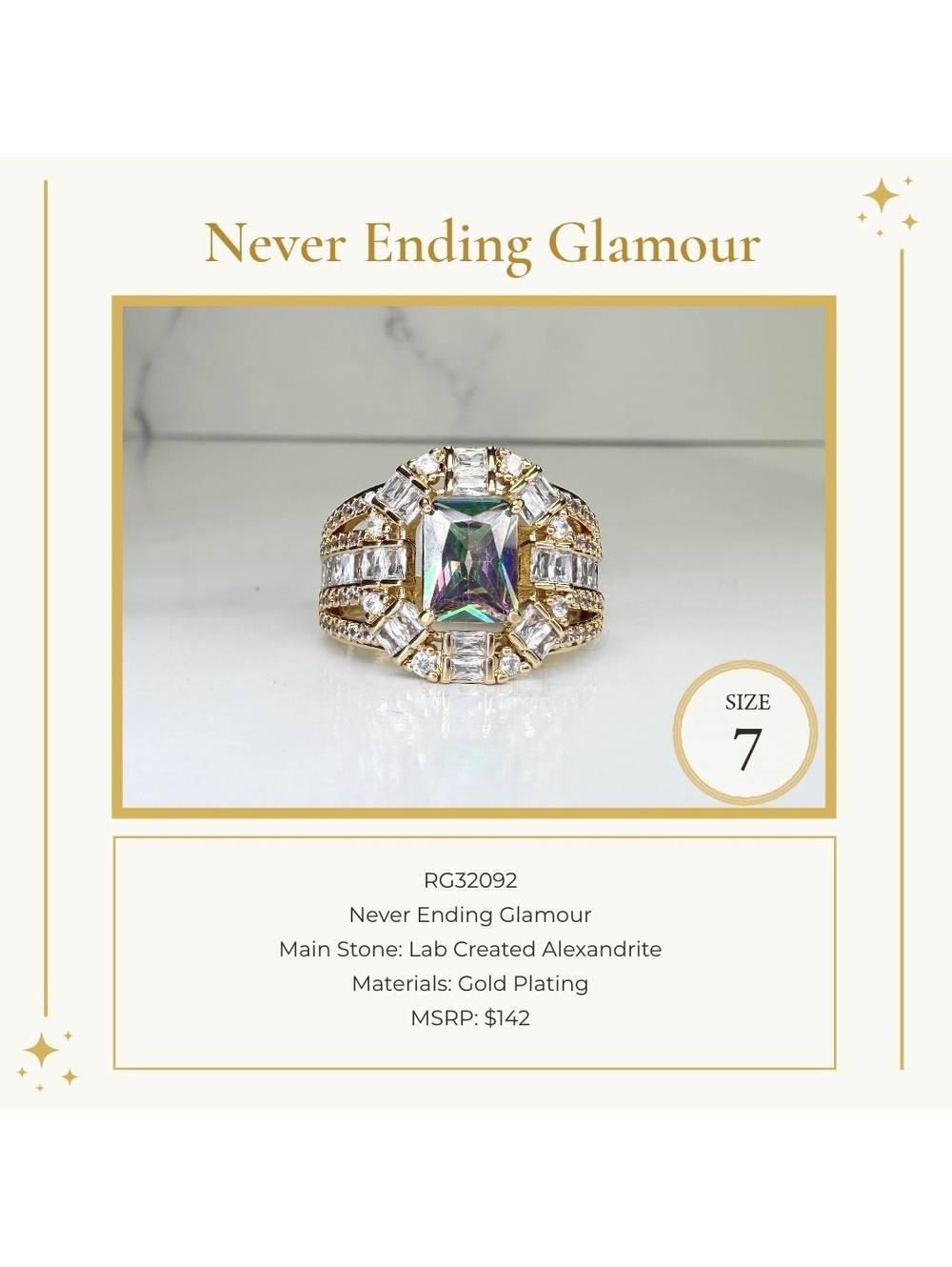 Never Ending Glamour - Size 7 - June Birthday 2025